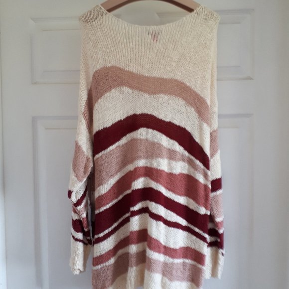 Sweater by Vince Camuto - Oasis Bloom/Sand Drift - Size XL - Picture 2 of 8